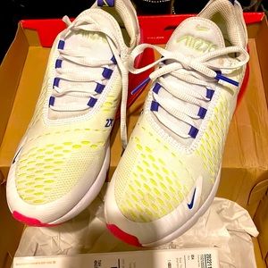 Nike Air Max white with fluorescent details